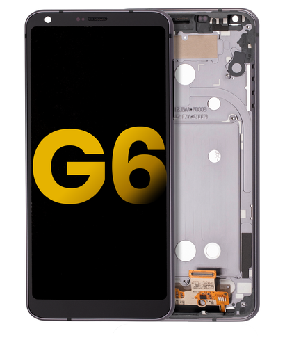 LCD Assembly With Frame Compatible For LG G6 (Refurbished) (Astro Black)
