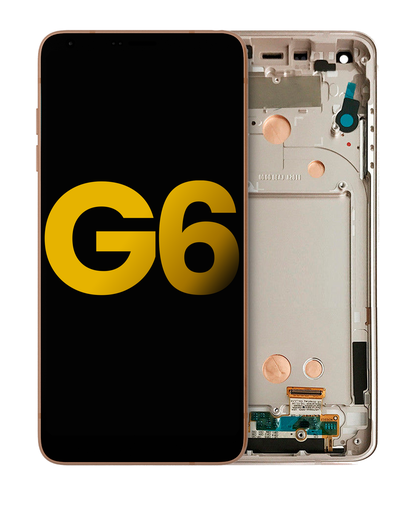 LCD Assembly With Frame Compatible For LG G6 (Refurbished) (Terra Gold)