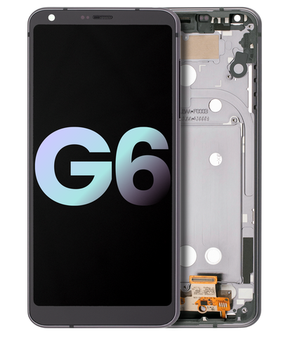 LCD Assembly With Frame Compatible For LG G6 (Genuine OEM) (Astro Black)