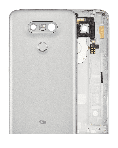 Back cover Glass Compatible For LG G5 (Generic) (Silver)
