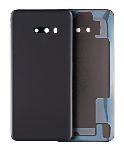 Back cover Glass With Camera Lens Compatible For LG G8X ThinQ (Aurora Black)