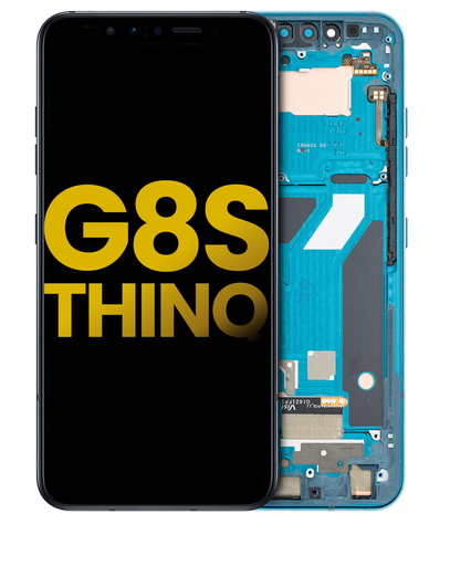 OLED Assembly With Frame Compatible For LG G8S ThinQ (Refurbished) (Mirror Teal)