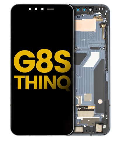 OLED Assembly With Frame Compatible For LG G8S ThinQ (Refurbished) (Mirror Black)