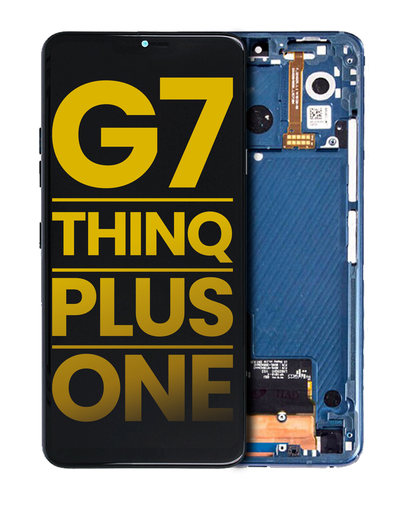 LCD Assembly With Frame Compatible For LG G7 ThinQ / G7 Plus / G7 One (Refurbished) (Moroccan Blue)