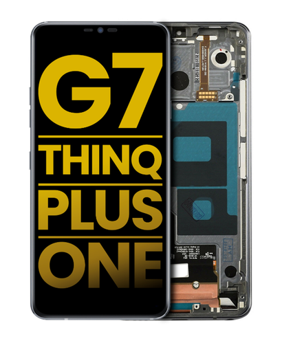LCD Assembly With Frame Compatible For LG G7 ThinQ / G7 Plus / G7 One (Refurbished) (Gray)