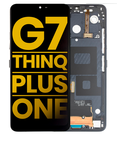 LCD Assembly With Frame Compatible For LG G7 ThinQ / G7 Plus / G7 One (Refurbished) (Black)