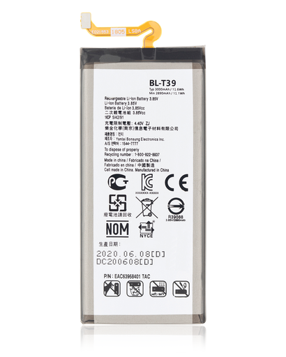 Replacement Battery Compatible For LG G7 / G7 One / Q7 / Q7 Plus / Aristo 5 / K31 / K40(BL-T39)