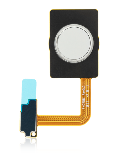 Home Button With Fingerprint Sensor Flex Cable Compatible For LG G7 ThinQ (Silver)