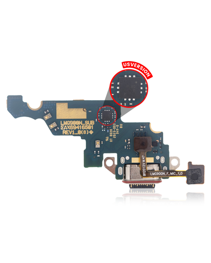Charging Port With Board Compatible For LG Velvet (US Version)