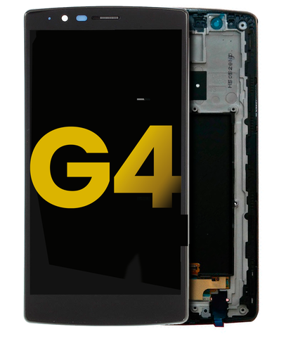 LCD Assembly With Frame Compatible For LG G4 (Refurbished) (Black)