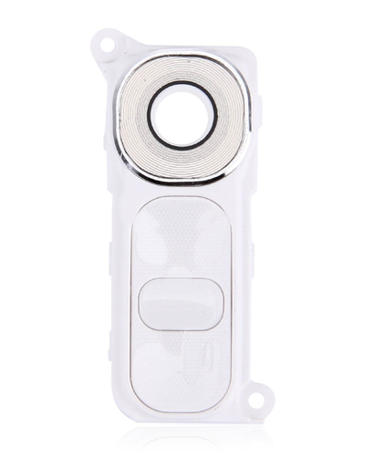 Back Camera Lens With Power / Volume Buttons Compatible For LG G4 (White)