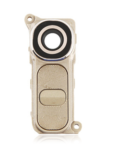 Back Camera Lens With Power / Volume Buttons Compatible For LG G4 (Gold)