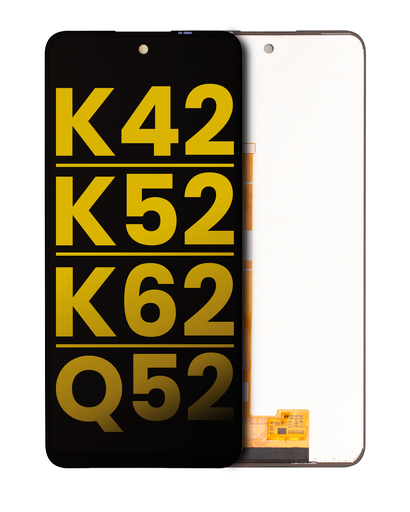 LCD Assembly Without Frame Compatible For LG K42 / K52 / K62 / Q52 (Refurbished) (Black)