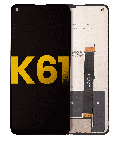 LCD Assembly Without Frame Compatible For LG K61 (2020) (Refurbished) (Black)