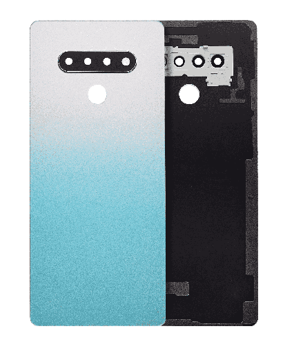 Back cover Glass With Camera Lens Compatible For LG Stylo 6 / K71 (White)