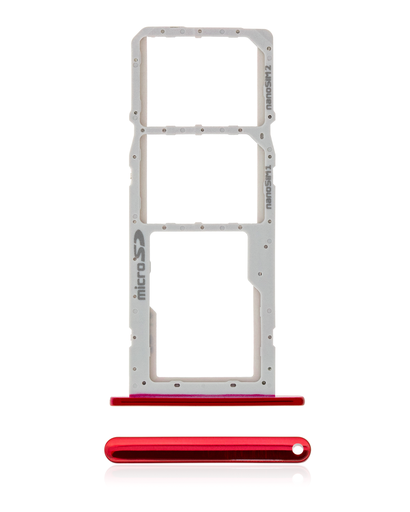 Dual Sim Card Tray Compatible For LG K42 (2020) / K52 (2020) (Red)