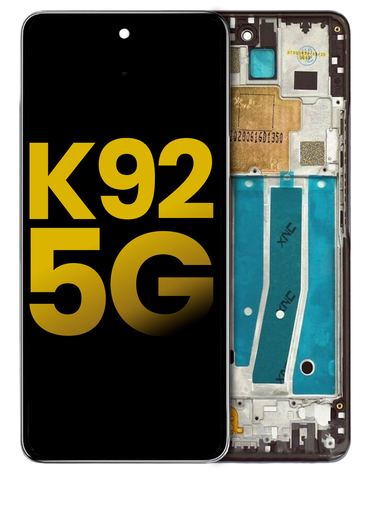 LCD Assembly With Frame Compatible For LG K92 5G (Refurbished) (Titan Gray)