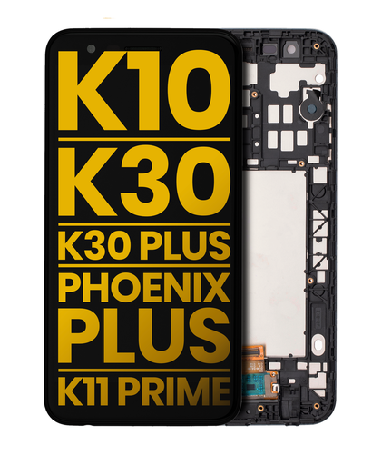 LCD Assembly With Frame Compatible For LG K10 (2018)/K30/K30 Plus/Phoenix Plus/K11 Prime (Refurbished) (All Colors)