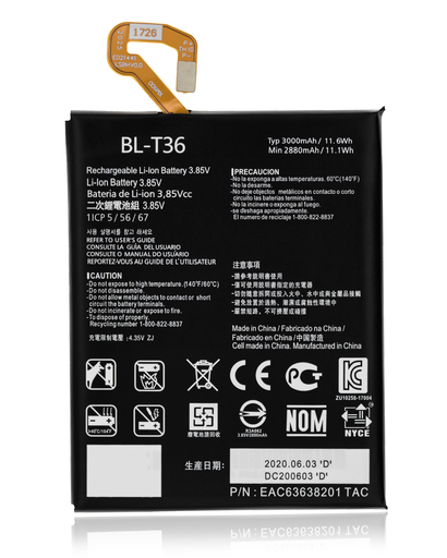 Replacement Battery Compatible For LG K30/Phoenix Plus (X410) (BL-T36)
