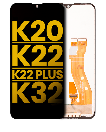 LCD Assembly Without Frame Compatible For LG K20 (2020) / K22 / K22 Plus (K220) / K32 (Refurbished) (Black)