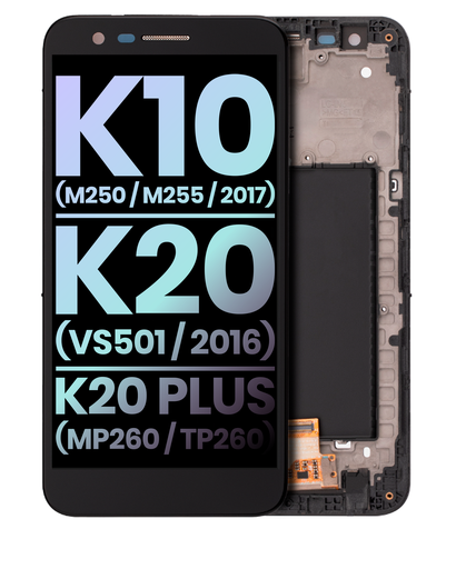 LCD Assembly With Frame Compatible For LG K10 (M250 / M255 / 2017) / K20 (VS501 / 2016) / K20 Plus (MP260 / TP260) (Genuine OEM) (All Colors)