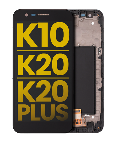 LCD Assembly With Frame Compatible For LG K10 (M250 / M255 / 2017) / K20 (VS501 / 2016) / K20 Plus (MP260 / TP260) (Refurbished) (All Colors)