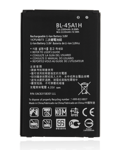 Replacement Battery Compatible For LG K10 (2016) (BL-45A1H)