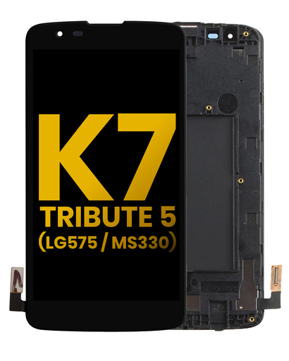 LCD Assembly With Frame Compatible For LG K7/Tribute 5 (LG675/MS330) (Black)