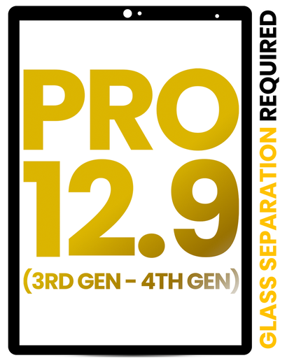 Front Glass Compatible For iPad Pro 12.9&quot; 3rd Gen (2018) / 4th Gen (2020) (All Colors) (Glass Separation Required)