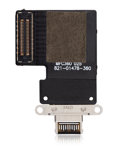 Charging Port Flex Cable Compatible For iPad Pro 12.9&quot; 3rd Gen (2018) / 4th Gen (2020) / iPad Pro 11&quot; 1st Gen (2018) / Pro 11&quot; 2nd Gen (2020) (Aftermarket Plus) (Black)