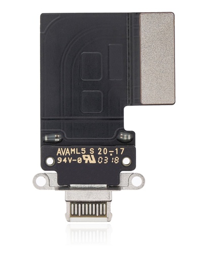 Charging Port Flex Cable Compatible For iPad Pro 12.9&quot; 3rd Gen (2018) / 4th Gen (2020) / iPad Pro 11&quot; 1st Gen (2018) / Pro 11&quot; 2nd Gen (2020) (Premium) (White)