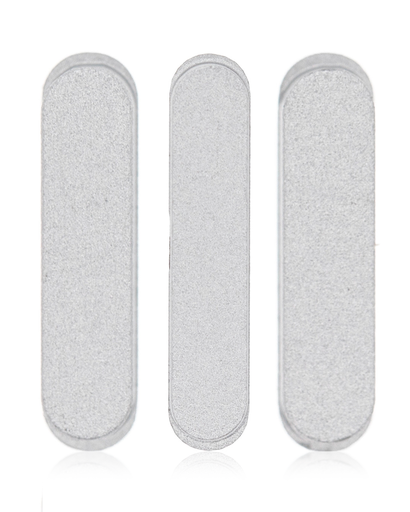 Hard Buttons Set (Power / Volume) Compatible For iPad Pro 12.9&quot; 3rd Gen (2018) / iPad Pro 11&quot; 1st Gen (2018) (Silver)