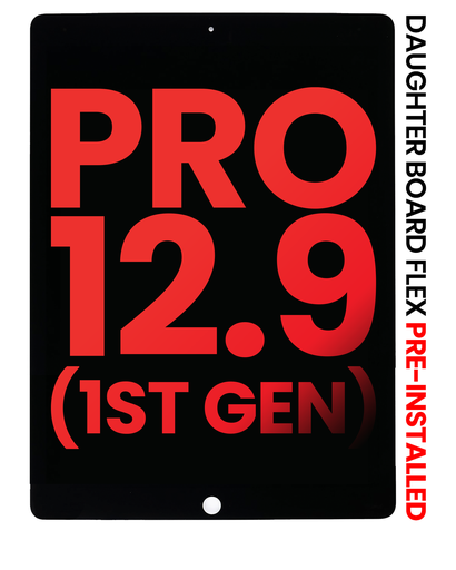 LCD Assembly With Digitizer &amp; Daughter Board Flex Pre-Installed Compatible For iPad Pro 12.9&quot; 1st Gen (2015) (Aftermarket Plus) (Black)