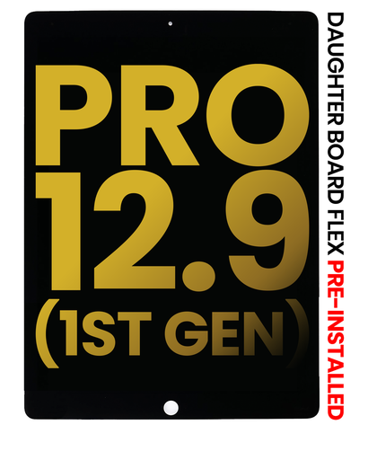 LCD Assembly With Digitizer &amp; Daughter Board Flex Pre-Installed Compatible For iPad Pro 12.9&quot; 1st Gen (2015) (Premium) (Black)