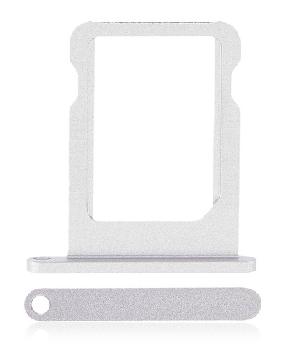 Sim Card Tray Compatible For iPad Pro 11&quot; 3rd Gen (2021) / Pro 11&quot; 4th Gen (2022) / iPad Pro 12.9&quot; 5th Gen (2021) / 12.9&quot; 6th Gen (2022) (Silver)