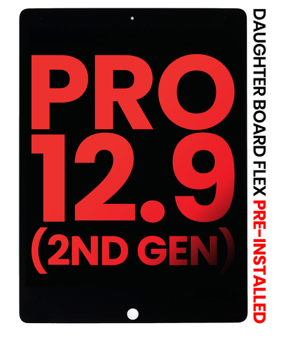 LCD Assembly With Digitizer &amp; Daughter Board Flex Pre-Installed Compatible For iPad Pro 12.9&quot; 2nd Gen (2017) (Aftermarket Plus) (Black)