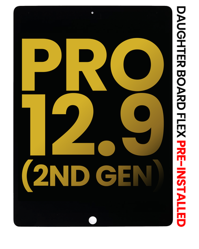 LCD Assembly With Digitizer &amp; Daughter Board Flex Pre-Installed Compatible For iPad Pro 12.9&quot; 2nd Gen (2017) (Premium) (Black)