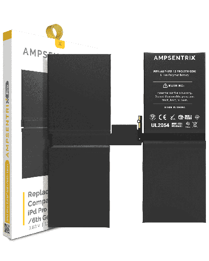 Replacement Battery Compatible For iPad Pro 12.9&quot; 5th Gen (2021) / 6th Gen (2022) (AmpSentrix Pro)