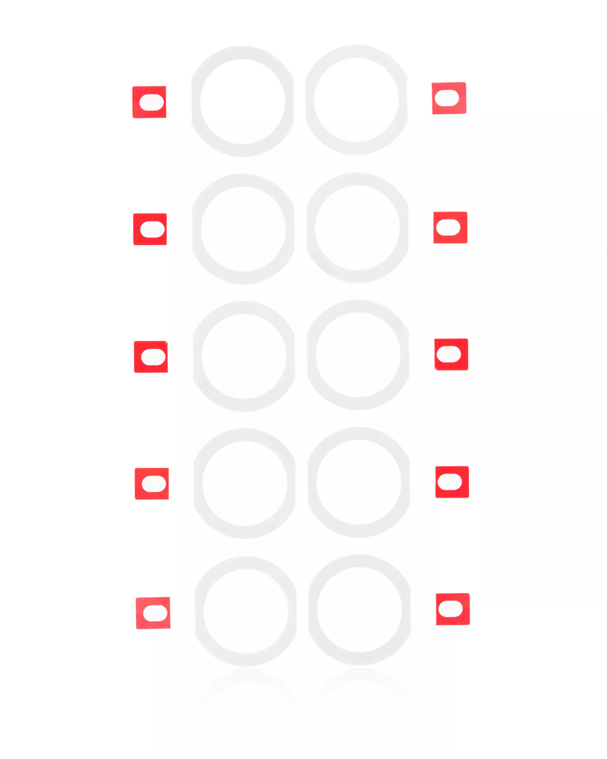 Home Button Gasket Compatible For iPad Pro 10.5&quot; (White) (10 Pack)