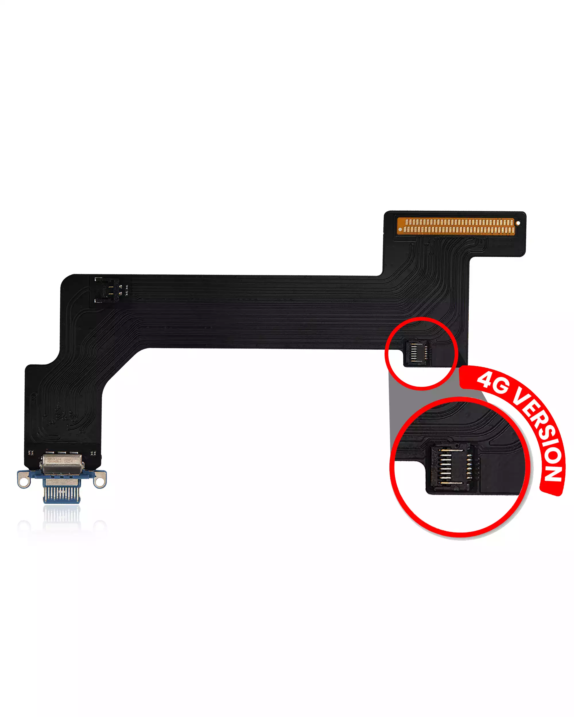 Charging Port Flex Cable Compatible For iPad 10 (2022) (4G Version) (Aftermarket Plus) (Blue)