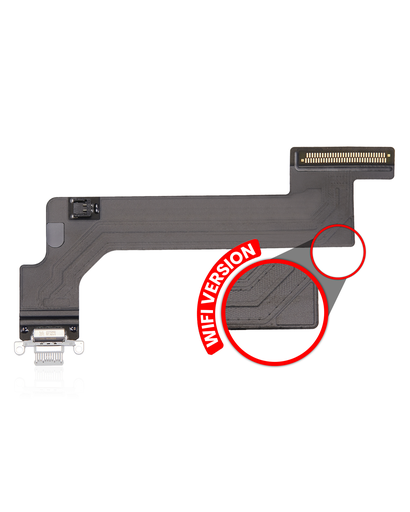 Charging Port Flex Cable Compatible For iPad 10 (2022) (WiFi Version) (Premium) (Silver)