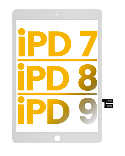Digitizer Compatible For iPad 7 (2019) / iPad 8 (2020) / iPad 9 (2021) (Premium) (White)