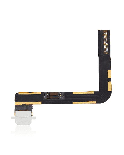 Charging Port Flex Cable Compatible For iPad 7 (2019) / iPad 8 (2020) / iPad 9 (2021) (Used OEM Pull: Grade A) (White)