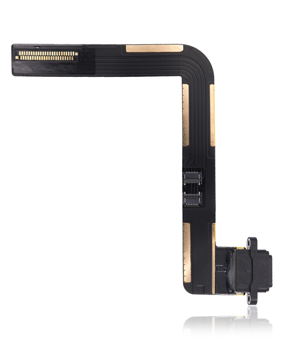 Charging Port Flex Cable Compatible For iPad Air 1 / iPad 5 (2017) / iPad 6 (2018) (Soldering Required) (Premium) (Black)