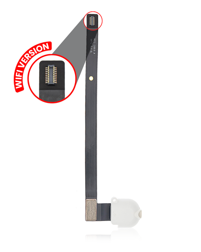 Headphone Jack Flex Cable Compatible For iPad Air 1 / iPad 5 (2017) / iPad 6 (2018) (White) (WiFi Version)