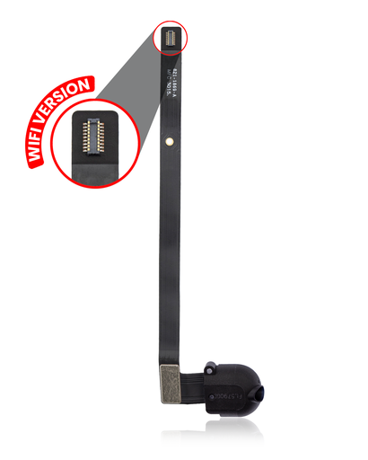 Headphone Jack Flex Cable Compatible For iPad Air 1 / iPad 5 (2017) / iPad 6 (2018) (Black) (WiFi Version)