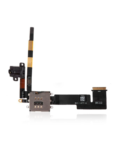 Headphone Jack And Sim Card Holder Flex Cable Compatible For iPad 2 (3G)