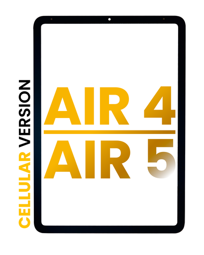Front Glass Compatible For iPad Air 4 (2020) / iPad Air 5 (2022) (Cellular Version) (Glass Separation Required) (Premium) (All Colors)
