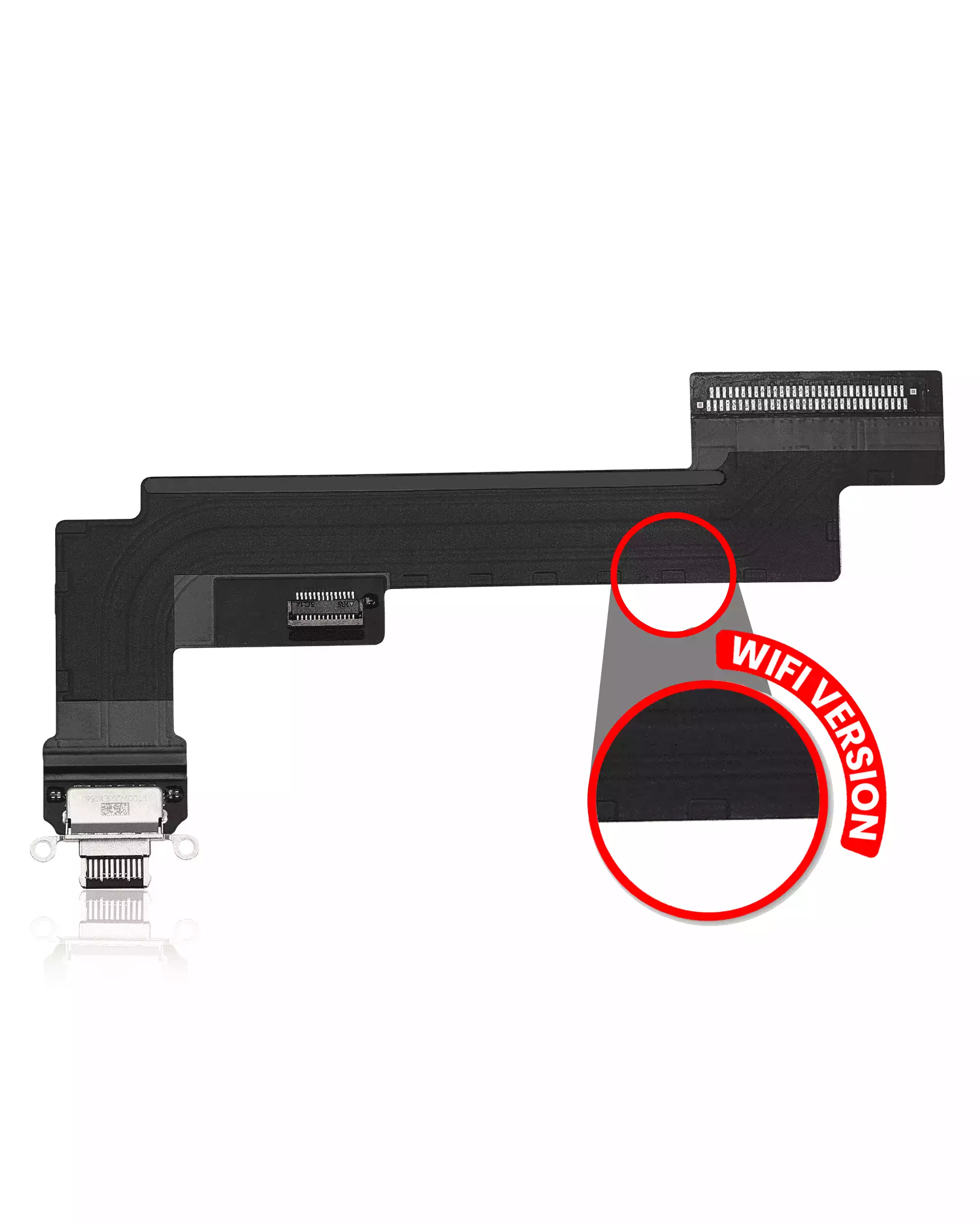 Charging Port Flex Cable Compatible For iPad Air 5 (WiFi Version) (Used OEM Pull: Grade A) (Space Gray)
