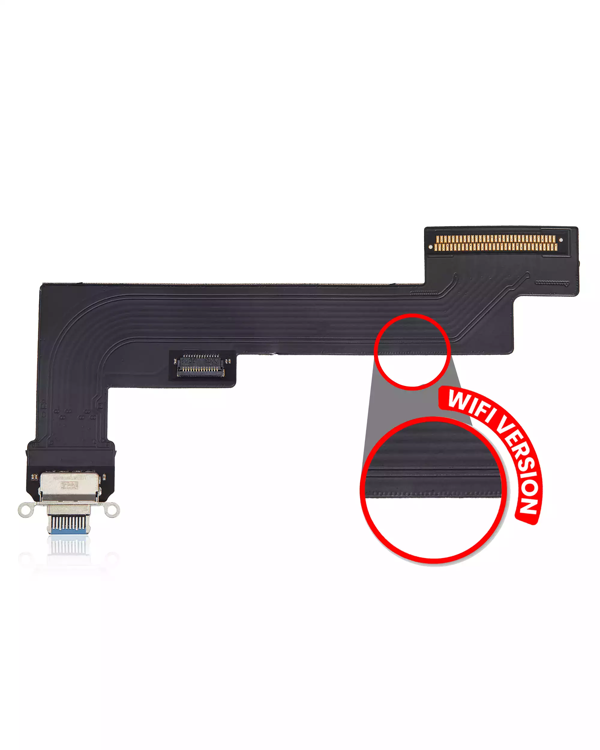 Charging Port Flex Cable Compatible For iPad Air 5 (WiFi Version) (Aftermarket Plus) (Blue)